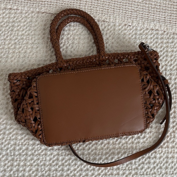 Zara Brown Woven Summer Handbag - Picture 5 of 8